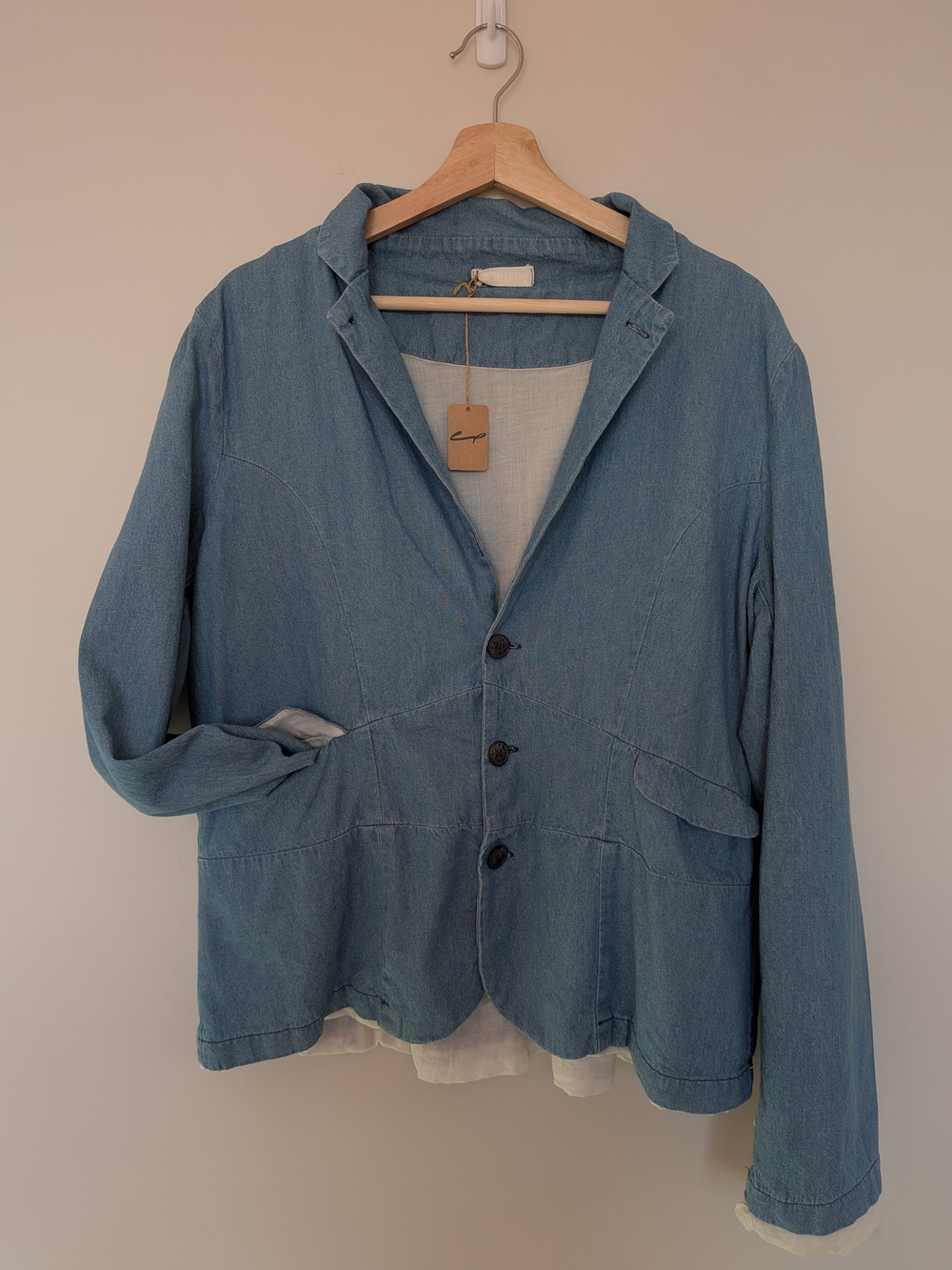 CP Shades Light Blue Denim Blazer Jacket